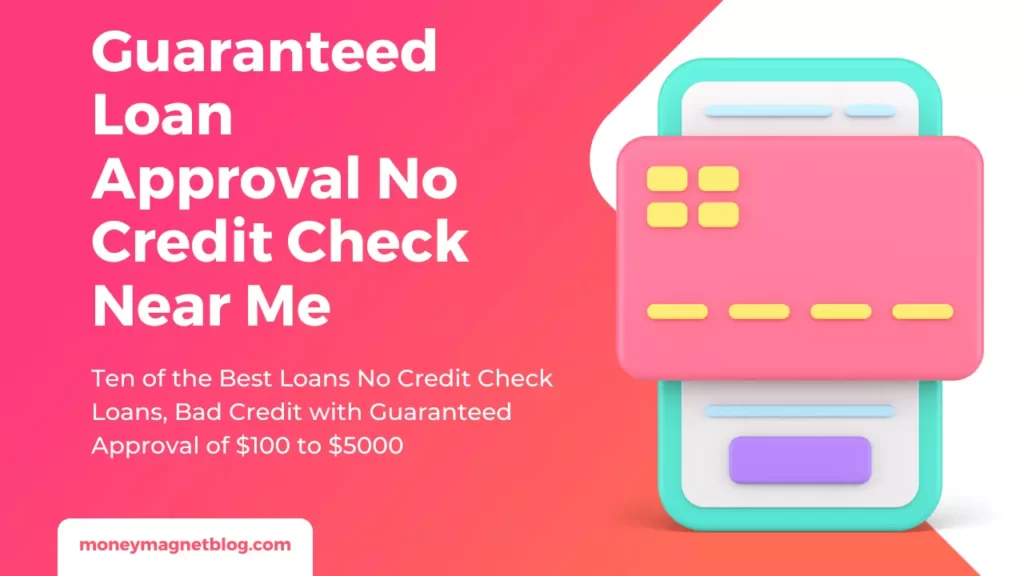 No Credit Check Loans Guaranteed Approval Online
